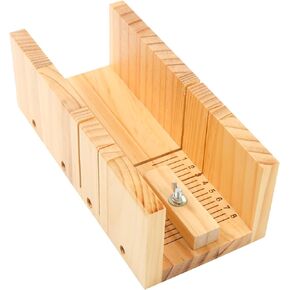 ASUNFO Wooden Soap Cutting Box Soap Loaf Cutter Soap Cutters Wood Soap Cutting Tool Soap Trimming for DIY Soap Making