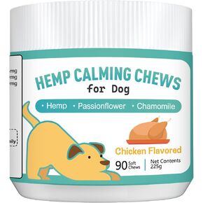 Tekola Hemp Calming Chews for Dogs 90 Chews Anxiety Relief Dog Natural Ingredients Dog Calming Chews Aid with Separation, Barking, and Promote Relaxation & Composure for Daily Stress