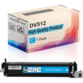 DV512 Developer Unit Compatible for Konica Minolta bizhub C364e C454 C454e C554 C554e Printers, High Yield 500000 Pages, Print More Pages (1 Pack Yellow)