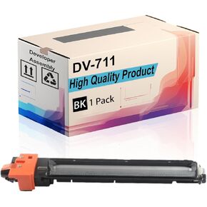 DV-711 Developer Assembly Compatible for Konica Minolta bizhub 654 654e 754 C654 C654e C754 C754e Printers, High Yield 200000 Pages, Print More Pages (2-Pack Black)