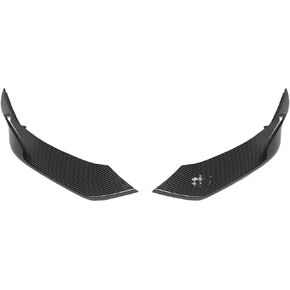Spoiler Separator, Carbon Front Bumper Splitter Fog Lights Corner Splitters Covers Trim Compatible for BMW 8 Series G14 G15 G16 2018 Car Accessories