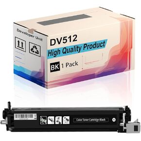 DV512 Developer Unit Compatible for Konica Minolta bizhub C224 C224e C284 C284e C364 Printers, High Yield 500000 Pages, Print More Pages (4-Pack BK/C/M/Y)