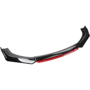 Spoiler Separator, Compatible for Kia Ceed Proceed JD GT 2013-2021 Car Front Bumper Lip Chin Spoiler Splitter Diffuser Body Kit Trim Air Dam Canard(Carbon Fiber and Red)