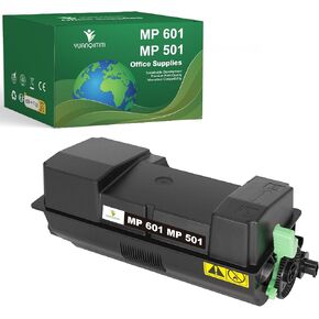 Compatible MP 501 MP 601 Toner Cartridge (2 Black) 407823 Replacement for Ricoh MP 501 Toner Cartridge MP 601 for Ricoh MP 501SPF MP 601SPF SP 5300dn 5300 SP 5310dn Printer (25,000 Pages)