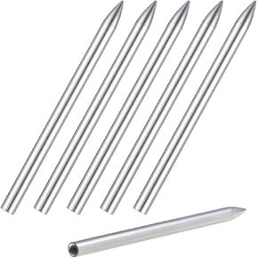 5PCS 550 Paracord Fids Lacing Stitching Weaving Needles, Silver Stainless Steel Fids Leathercraft Paracord Tools, Glove Leather Lacing Needle for Leather Lacing Weaving Stiching Outdoor Smoothing Tool
