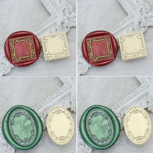 Frame Wax Seal Stemp Kit with 24 Colors Wax Seal Beads 624pcs， Electric WaxSeal Warmer, 3D Embossed Frame WaxSealStamp, Sealing WaxSpoon, WaxSeal Pen, Tweezer,WaxSeal Stamp kit (24B) in Saudi Arabia