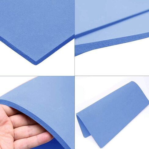 15x15 Inch Heat Press Silicone Mat for Crafts - Thick 0.33" Fireproof Pad for Vinyl, HTV, Sublimation Transfers. Double-Sided, Washable Work Surface Protector for Ironing & DIY Projects (Blue - 15) in Saudi Arabia