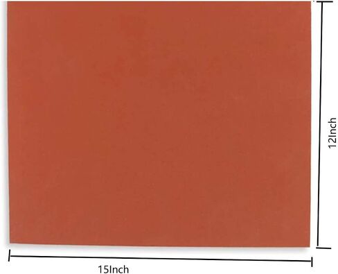 15x15 Inch Heat Press Silicone Mat for Crafts - Thick 0.33" Fireproof Pad for Vinyl, HTV, Sublimation Transfers. Double-Sided, Washable Work Surface Protector for Ironing & DIY Projects (Blue - 15) in Saudi Arabia