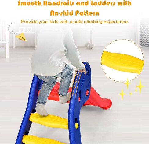شريحة صغيرة من الجليص الصغار ، شريحة أطفال قابلة للطي قوية ، شريحة منزلية للانزلاق للملعب للاستخدام الداخلي والخارج in Kuwait