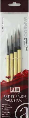 Art Advantage Brush Set Bamboo Style 4pc in Saudi Arabia