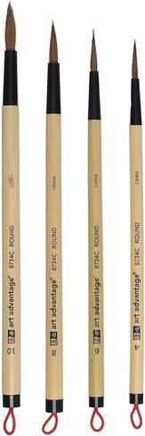Art Advantage Brush Set Bamboo Style 4pc in Saudi Arabia