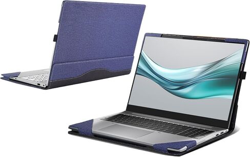 لـ HP Probook 460 G11 Business Labtop 16 "حقيبة كمبيوتر probook 465 G11 16" BOOD BAS BAC 2-in-1 PU COMPUTER INNER BAG LEATHER (GRAY DARK) in Kuwait