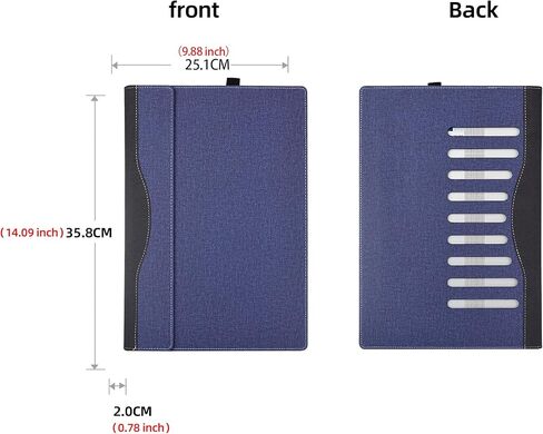 لـ HP Probook 460 G11 Business Labtop 16 "حقيبة كمبيوتر probook 465 G11 16" BOOD BAS BAC 2-in-1 PU COMPUTER INNER BAG LEATHER (GRAY DARK) in Kuwait