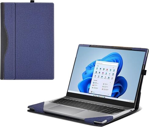 لـ HP Probook 460 G11 Business Labtop 16 "حقيبة كمبيوتر probook 465 G11 16" BOOD BAS BAC 2-in-1 PU COMPUTER INNER BAG LEATHER (GRAY DARK) in Kuwait