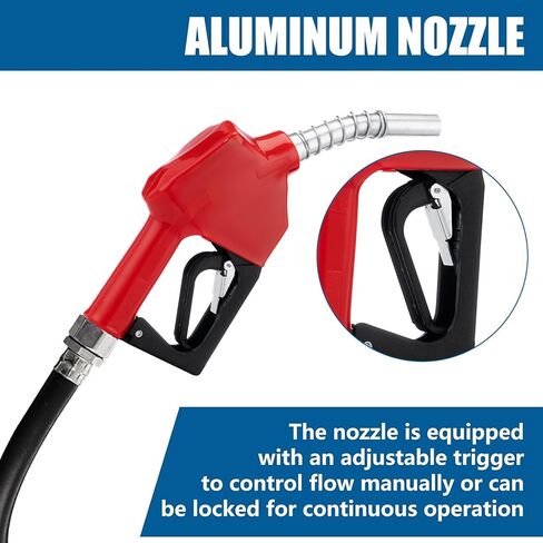 مضخة وقود الديزل الكهربائية من SmarketBuy 110 فولت، 550 وات مضخة نقل الوقود الكهربائية 16 GPM مجموعة مضخة وقود الديزل ذاتية التحضير مع عداد عرض وفوهة وخرطومين in Kuwait