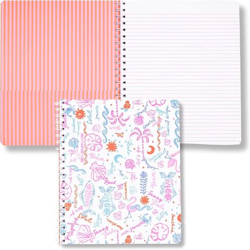 Lilly Pulitzer Glar Gardcover Notebook ، 11 "× 9.5" مع 160 كلية تحكمها كلية (رويال كورال) in Saudi Arabia
