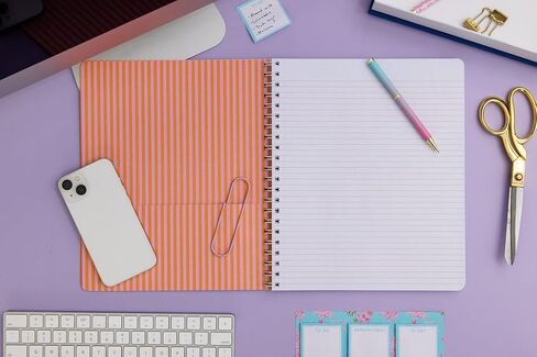 Lilly Pulitzer Glar Gardcover Notebook ، 11 "× 9.5" مع 160 كلية تحكمها كلية (رويال كورال) in Saudi Arabia