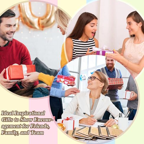 6 مجموعة هدايا تقدير الموظف ، شكرا لك هدية دفتر الملاحظات الملهمة للطلاب المتطوعين الممرضة المعلمين في العمل ، المفكرة مع Bamboo Pen Bulk (6 ، امتنان) in Kuwait