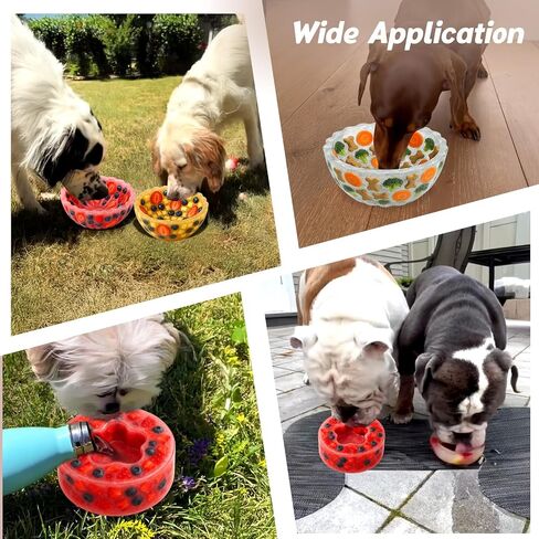 Mity rain 2PCS Dog Treat Molds, Frozen Treats for DIY Custom Flavors, Fruit & Water Freezer to Keep Dogs Cool, Silicone Ice Cube Mold for Summer Chew Toys, Gift for Dog Lover in Saudi Arabia