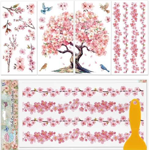 GLOBLELAND 4 Sheets Lavender Flowers Furniture Transfer 6x12inch Butterfly and Bee Rub on Transfer Sticker UV Self-Adhesive Wall Art Craft for Bedroom Living Room Desk Table Decoration in Saudi Arabia