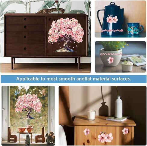 GLOBLELAND 4 Sheets Lavender Flowers Furniture Transfer 6x12inch Butterfly and Bee Rub on Transfer Sticker UV Self-Adhesive Wall Art Craft for Bedroom Living Room Desk Table Decoration in Saudi Arabia
