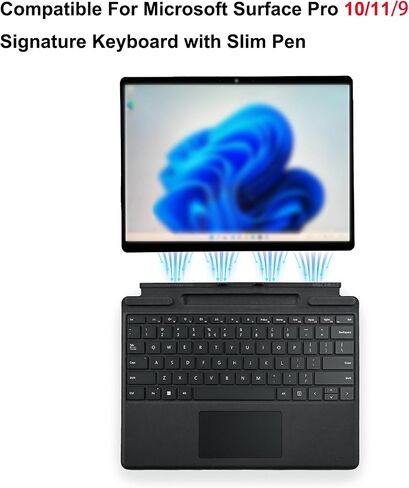 Pro 10 Signature Keyboard with Slim Pen Compatible with Microsoft Surface Pro 10/11 Signature Keyboard with Slim Pen,Microsoft Surface Pro 11/9 Signature Keyboard with Slim Pen(Red) in Saudi Arabia