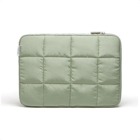 U Nylon Ziapper Medium Medium Captop Sleeve ، 9.75 "× 13" ، ملحقات الكمبيوتر ، حقيبة الكمبيوتر المحمول لـ MacBook Pro ، MacBook Air ، Chromebook ، HP Computer ، Matcha Green in Saudi Arabia