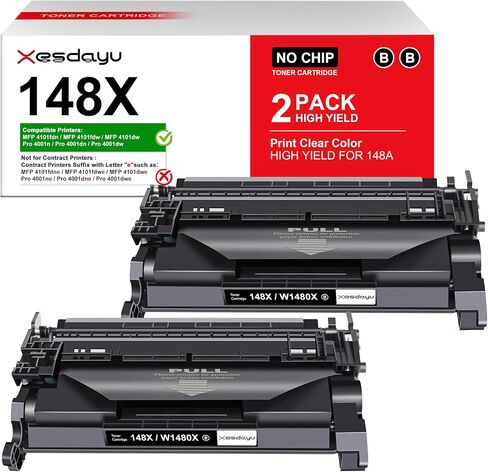 148X 148A Toner Cartridge Black High Yield (NO CHIP)Compatible Replacement for HP W1480A W1480X for Laserjet Pro 4001dw 4001dwe 4001dn 4001dne 4001n 4001ne MFP 4101fdw 4101fdwe 4101fdn Printer in Saudi Arabia
