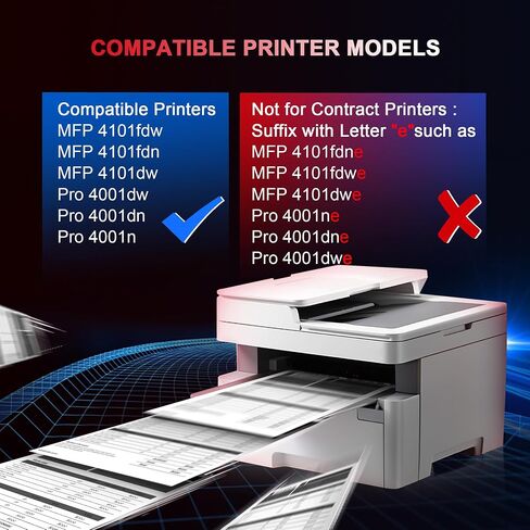 148X 148A Toner Cartridge Black High Yield (NO CHIP)Compatible Replacement for HP W1480A W1480X for Laserjet Pro 4001dw 4001dwe 4001dn 4001dne 4001n 4001ne MFP 4101fdw 4101fdwe 4101fdn Printer in Saudi Arabia