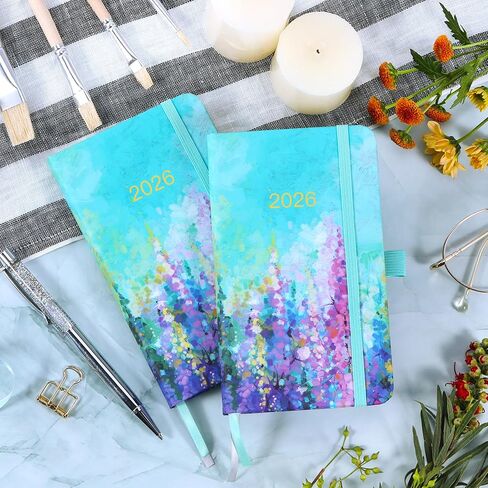 2026 تقويم الجيب - 2026 Pocket Planner ، Jan.2026 - Dec.2026 ، 2026 Planner Weekly and Monthly ، 3.93 '' × 6.29 '' 2026 Organizer مع Pen Loop + 2 إشارة مرجعية + نطاقات - الطلاء الزيتي in Saudi Arabia