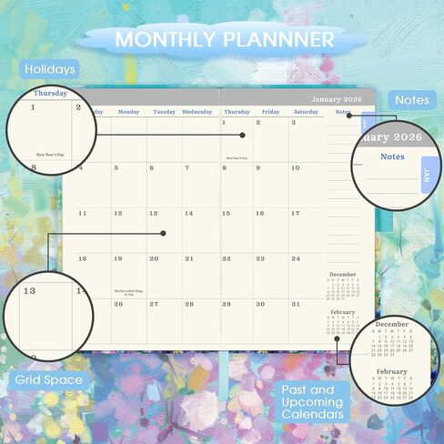 2026 تقويم الجيب - 2026 Pocket Planner ، Jan.2026 - Dec.2026 ، 2026 Planner Weekly and Monthly ، 3.93 '' × 6.29 '' 2026 Organizer مع Pen Loop + 2 إشارة مرجعية + نطاقات - الطلاء الزيتي in Saudi Arabia