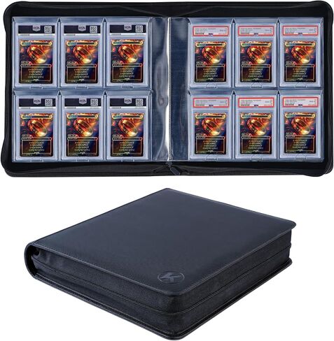 حافظة بطاقات متدرجة من KUOOKING - تحتوي على 40 لوحًا، وحافظة ذات 4 جيوب لألواح البطاقات القياسية PSA in Kuwait