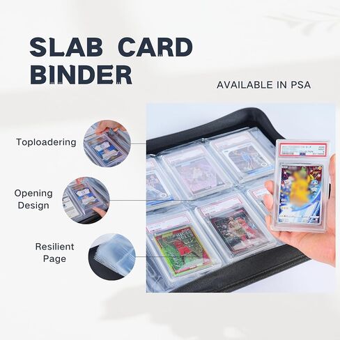 حافظة بطاقات متدرجة من KUOOKING - تحتوي على 40 لوحًا، وحافظة ذات 4 جيوب لألواح البطاقات القياسية PSA in Kuwait