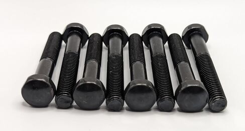 Extended Pinball Leg Bolt Set, 2 3/4 inch, Acorn Head, Black (Set of 8 Bolts) in Kuwait