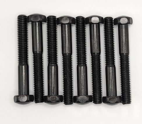 Extended Pinball Leg Bolt Set, 2 3/4 inch, Acorn Head, Black (Set of 8 Bolts) in Kuwait