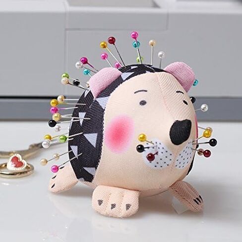 Bequilter 2Pcs Hedgehog Shape Pin Cushions for Sewing Cute Pin Quilting Holder Come with 400pcs Patchwork Pins in 4 Style in Saudi Arabia