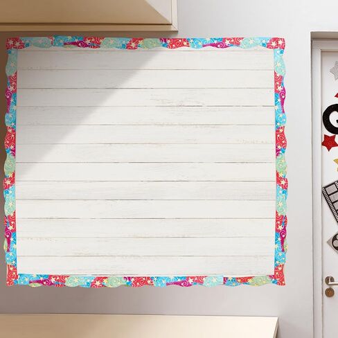PerKoop 2 Roll White Wood Bulletin Board Paper 3.9" x 12ft Non Woven Bulletin Background Wallpaper Fade Resistant Board Roll Decoration for Arts Crafts Office School Classroom in Saudi Arabia