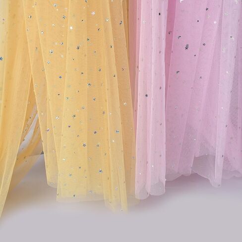 54 بوصة × 4 ياردة بريق تول من النسيج لفات الليزر النجوم ولفائف تول القمر ل DIY Tutu Dress Table Table Runner Crafts CHEER BASHDROP Stage Decoration-Navy in Kuwait