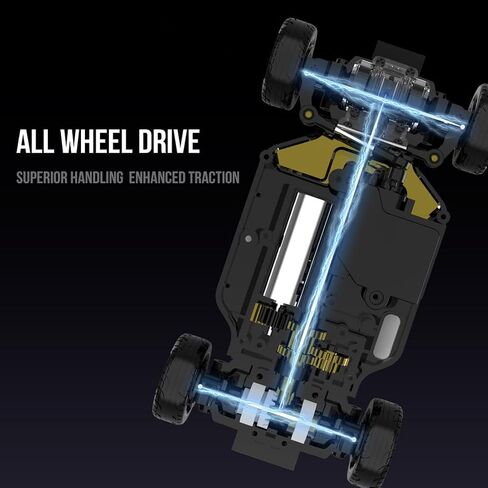 RC Mini Drift Car مع Gyro ، 1/43 مقياس 4WD على الطرق الوعرة CARBING CAR ELECTRAL 2.4G ROMOTE CONTROL SCING OPERAN in Kuwait