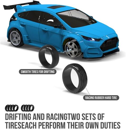 RC Mini Drift Car مع Gyro ، 1/43 مقياس 4WD على الطرق الوعرة CARBING CAR ELECTRAL 2.4G ROMOTE CONTROL SCING OPERAN in Kuwait