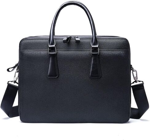 Leather Messenger Bag for Men and Women Laptop Briefcase For College Office Business Satchel Computer Handbag. in Saudi Arabia