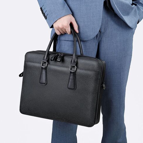 Leather Messenger Bag for Men and Women Laptop Briefcase For College Office Business Satchel Computer Handbag. in Saudi Arabia