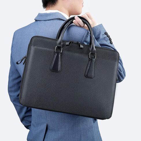 Leather Messenger Bag for Men and Women Laptop Briefcase For College Office Business Satchel Computer Handbag. in Saudi Arabia