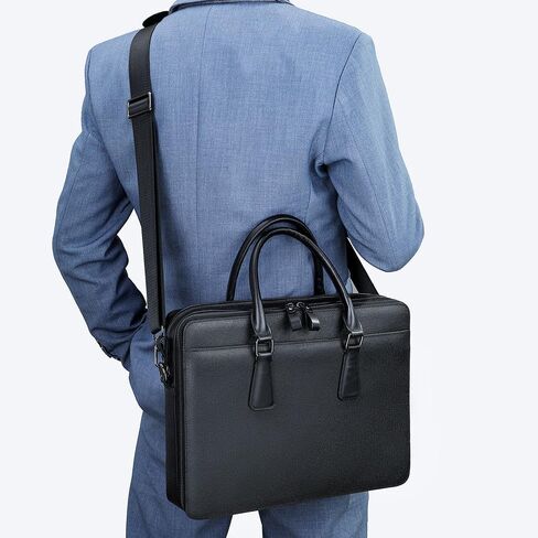 Leather Messenger Bag for Men and Women Laptop Briefcase For College Office Business Satchel Computer Handbag. in Saudi Arabia