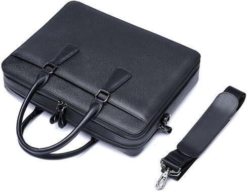 Leather Messenger Bag for Men and Women Laptop Briefcase For College Office Business Satchel Computer Handbag. in Saudi Arabia