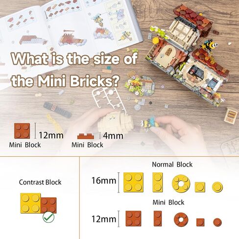 Street View Noodle Shop Mini Building Blocks, MOC Creative Building Toys Model Set for Girls 7-9 Years Old, 870 PCS Simulation Architecture Construction Toy, Gift Idea for Kids Adults in Saudi Arabia