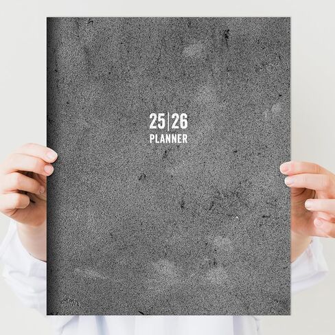 TF Publishing July 2025 - June 2026 Super Stripe Large Monthly Planner with Thick Paper - 12 Month Academic Planner 2025-2026 with 2-Page Spreads, Large Calendar Grids and Prompts - 9in x 11in in Saudi Arabia