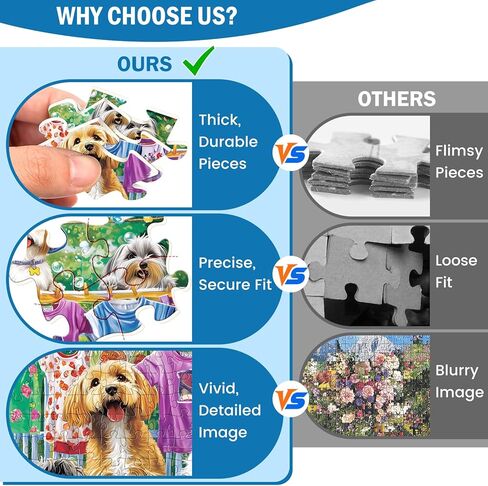 300 Piece Puzzles for Adults,Country Store Puzzles for Adults Children Seniors,Large Piece Dog Deer Fruit Puzzle for Kids Ages 8-10 10-12,Fun Challenging Landscape Family Puzzle Game Nights,20.5*15in in Kuwait