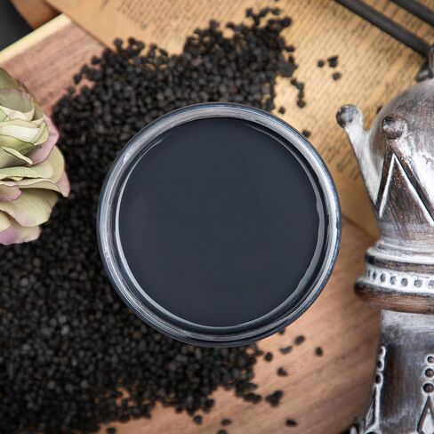 Dixie Belle Paint Company الطباشير الطلاء الأثاث - Midnight Sky (32 أونصة) - أزرق أسود أسود أسود فورنيش أثاث DIY Paint in Kuwait