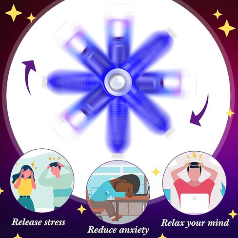 Kigeli 24 Pcs LED Spinning Rotating Pen Fidget Pen Rolling Finger Rotating Ballpoint Pens for Adults Stress Reducer Anti Anxiety Party Favors Gift Bag Fillers Birthday Return Gifts in Saudi Arabia